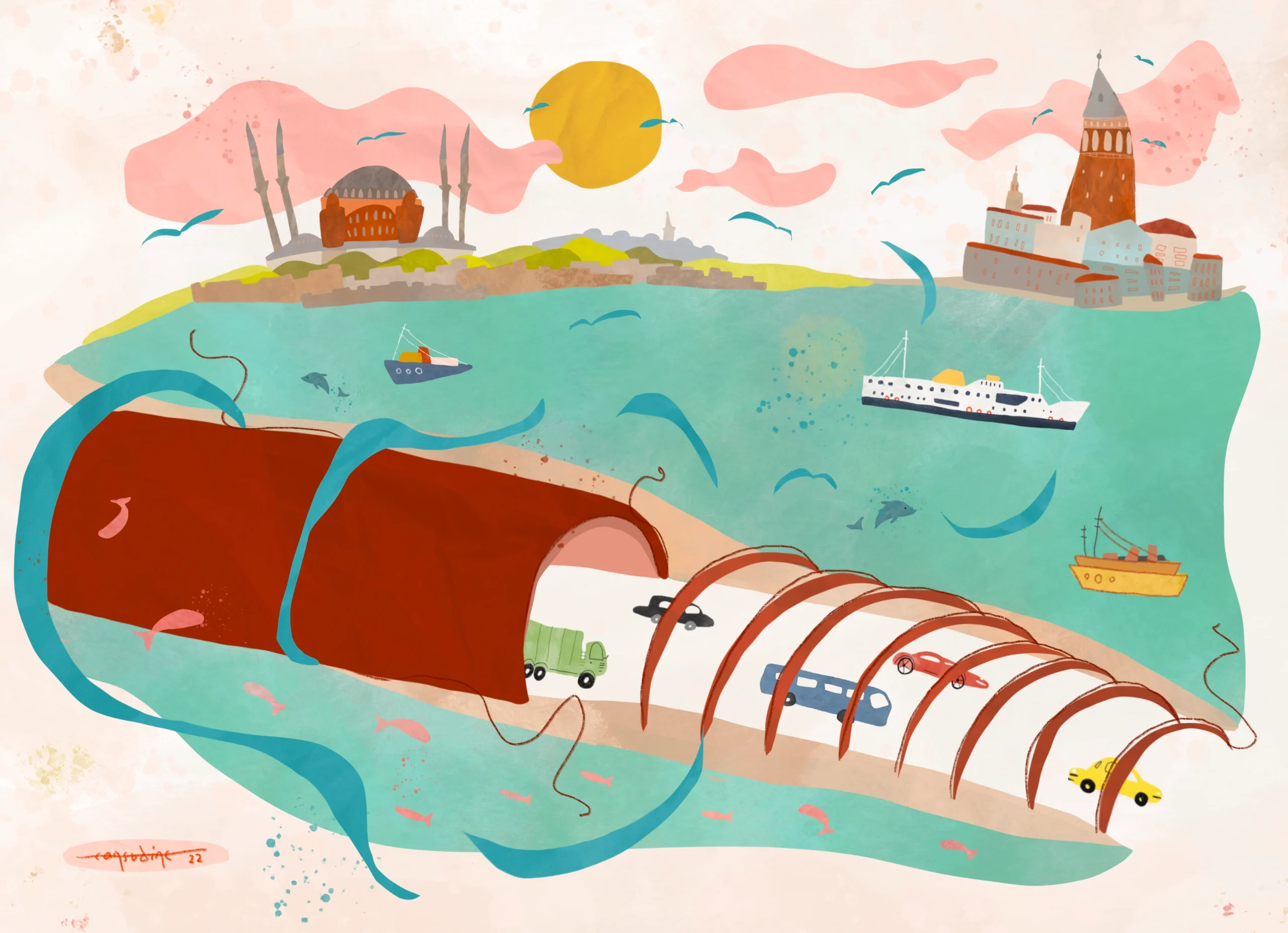 cansu-dinc-avrasya-tuneli-illustrations